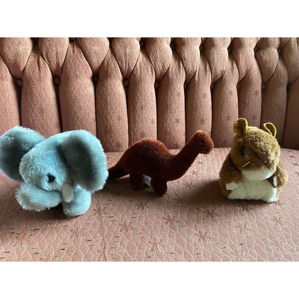 Vintage R Dakin Plush Toys Lot 3 Stuffies Animals 80s s18